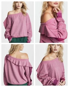 NUEVO MOVIMIENTO FREE PEOPLE Camiseta técnica con volantes medianos fuera del hombro de gran tamaño $78 - Imagen 1 de 10