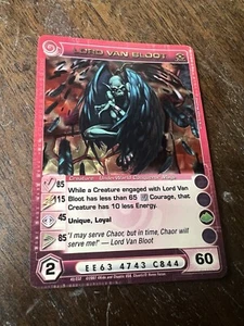 LORD VAN BLOOT - Gold FOIL 1ST  EDITION - ULTRA RARE Season 1 Premium PacCHAOTIC - Picture 1 of 4