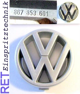 Emblem Kühlergrill Logo VW silber 867853601 original - Bild 1 von 4