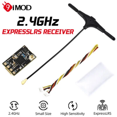 9IMOD 2.4GHz ExpressLRS Receiver T Antenna Nano Receiver For FPV Race Long Range - Image 1 of 4