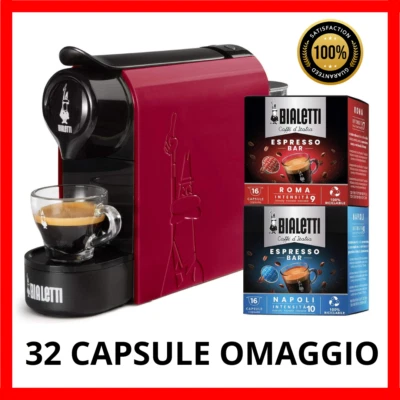 macchina macchinetta da caffe espresso BIALETTI GIOIA a capsule cialde OMAGGIO - Immagine 1 di 4