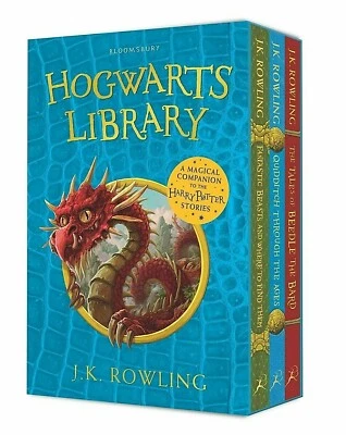 The Hogwarts Library Box Set of 3 Books Collection By J.K. Rowling NEW Paperback - Image 1 of 4