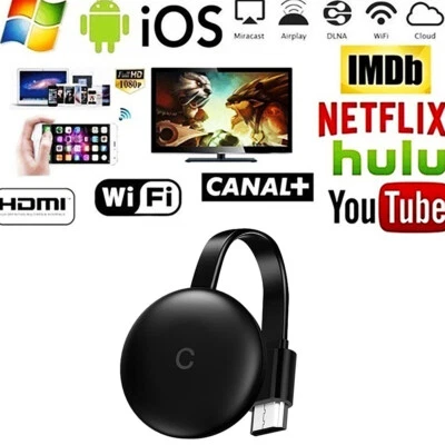 2.4G Wireless WiFi HD 1080P HDMI Display TV Dongle Receiver Pusher Screen Cast - Image 1 of 4