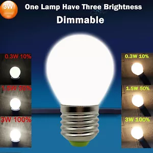 Dimmable LED Globe Bulb E26 E27 B15 B22 E14 E12 3W 110-220V Color Change Lamp LM - Picture 1 of 31
