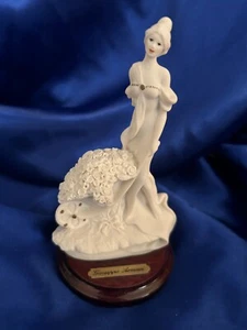 Giuseppe Armani Florence Flowers for Sale  Italy Lady Figurine 1992 Bone China - Picture 1 of 4