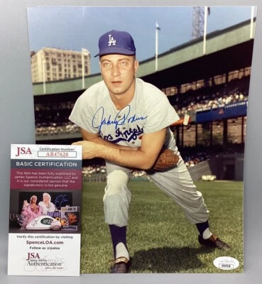 Johnny Podres Signed 10” x 8” Photograph - JSA Certified MLB Autograph - Image 1 of 4