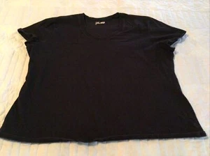 Just My Size T-Shirt Womens Size 3X (22-24) Shaped Fit Black - Picture 1 of 5