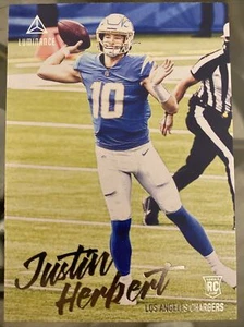 JUSTIN HERBERT 2020 Chronicles LUMINANCE ROOKIE CARD RC Panini Chargers #203 - Picture 1 of 2
