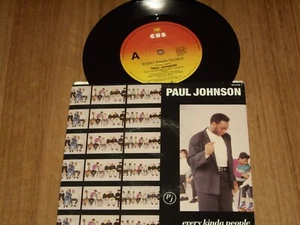 PAUL JOHNSON *RARE OZ PROMO 7" 45 ' EVERY KINDA PEOPLE ' 1988 EXC - Picture 1 of 2