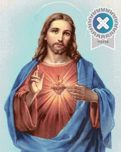 Sacred Heart of Jesus Cross Stitch Design, Inc Full Pattern Keeper File + Photo - Picture 1 of 8