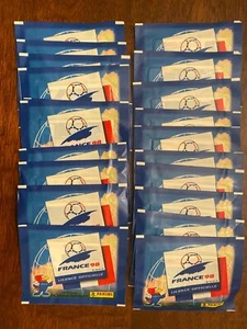 Panini World Cup 1998 lot of 20 sealed packs Ronaldo, Zidane, Henry WC Rookies - Picture 1 of 2