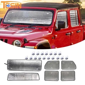 Kit protector de visera térmica para parabrisas ventana para Jeep Gladiator JT 4 puertas 18+ - Imagen 1 de 8