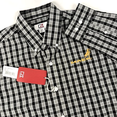 New Mens Cutter & Buck Mack Truck Long Sleeve Button Down Shirt Sz S Black NWT - Image 1 of 4