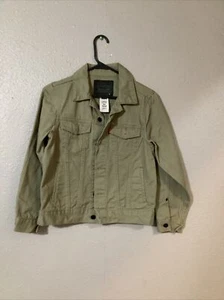 levi strauss Army Kahaki Jean Jacket Youth 10-12 Years Pre-owned Unisex - Picture 1 of 6
