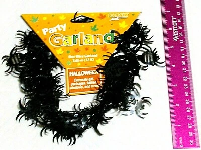 CREATIVE EXPRESSIONS Spider Wire Garland #062034, 12 foot, Halloween Decoration