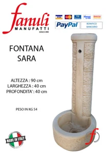 FONTANA IN CEMENTO, DA GIARDINO, PER ESTERNO, DA RUBINETTO, GARDEN OUTDOOR.  - Foto 1 di 3