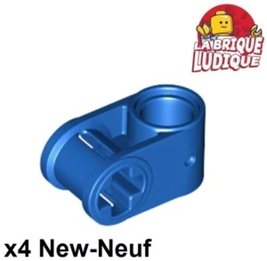 Lego technic 4x Axe Axle pin connector perpendicular bleu/blue 6536 NEUF - Picture 1 of 1