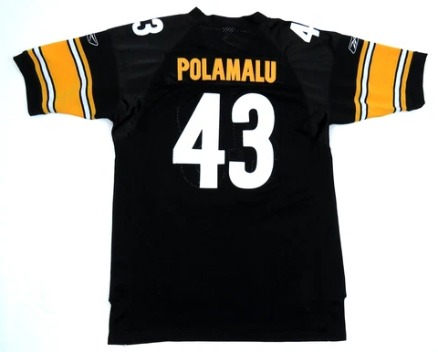 NWOT Troy Polamalu Pittsburgh Steelers Reebok On Field NFL Football Sewn Jersey Cover