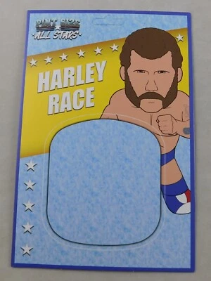 Tarjeta figura Harley Race sin usar de botín de lucha libre profesional tamaño pinta All Star NWA WCW WWE Foto 1 de 4