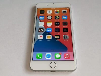 Smartphone/Teléfono inteligente Apple iPhone 8 Plus A1864 64GB plateado/blanco con pantalla táctil Foto 1 de 2