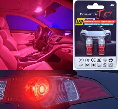 Luz LED 5050 Roja 194 Dos Bombillas Marcador Lateral Trasero Estacionamiento Actualización OE Brillante Foto 1 de 4