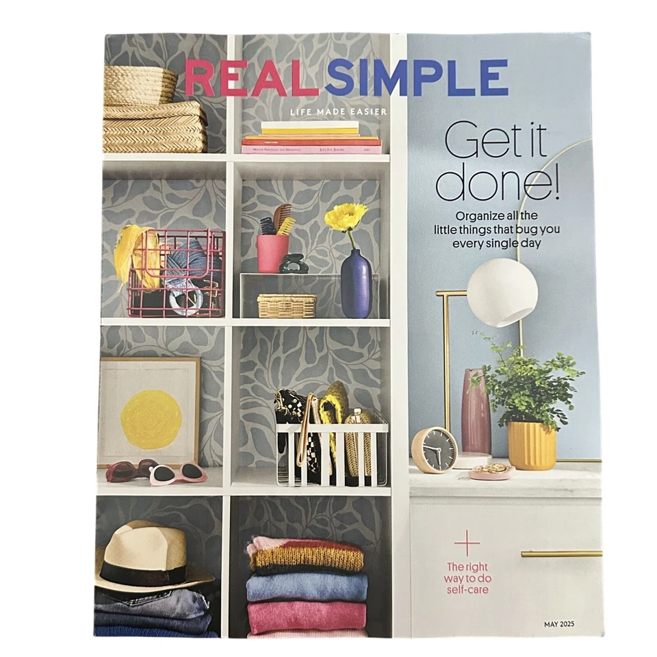 Real Simple Magazine May 2025 25th Get it Done Oraganize All the Little Things - Image 1 of 1