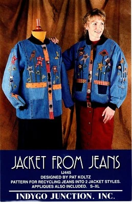 Jacket From Jeans Sewing & Applique Pattern by Indygo Junction IJ445 - Image 1 of 2