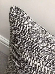 18”x 18”Cushion Cover, In John Lewis’s Linen Slub Furnishing Fabric, Charcoal - Picture 1 of 6