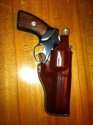 Leather Holster GP100, Security Six, Taurus, Rossi, S&W K/L -4" Barrel  #9212 - Image 1 of 4