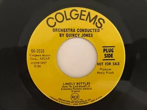 Spy Jazz Funk 45 & Sleeve QUINCY JONES Lonely Bottles/Hangin Paper COLGEMS hear - Picture 1 of 4