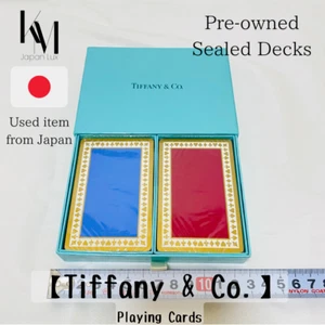 Tiffany & Co. Playing Cards Sealed Decks w/ Box Wear Pre-owned from Japan - Picture 1 of 12