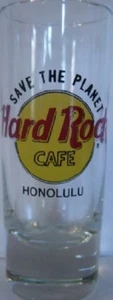 Hard Rock Cafe HONOLULU 4" SHOT GLASS Save The Planet HRC "STP" Logo 1st Gen. - Picture 1 of 1