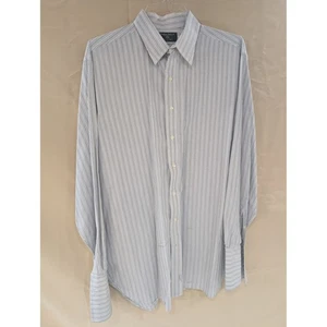 Camicia elegante uomo Tom James personalizzata sartoriale a righe con bottoni 16,5/38 - Foto 1 di 6