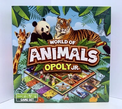 MasterPieces World of Animals Opoly Jr (Junior) Animalopoly Board Game for Kids - Image 1 of 4