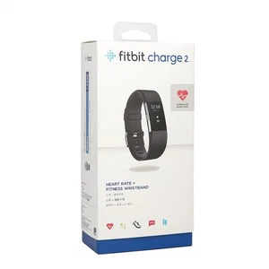 Para Fitbit Charge 2 HR Monitor de Ritmo Cardíaco Fitness Pulsera Rastreador -Negro Grande - Imagen 1 de 7