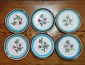 Vintage Stangl Keramik "Country Garden" 5 Zoll Untersetzer (x6) - Bild 1 von 10
