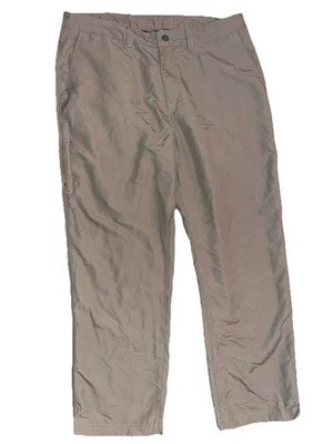 REI Co-op Sahara Guide Pants Men 36x30 Khaki Nylon Hiking Non-Convertible Travel - Image 1 of 4