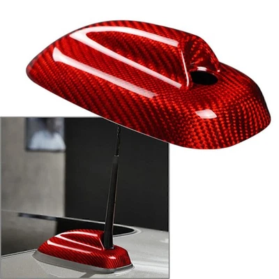 Adesivo copri antenna pinna di squalo per BMW Mini Cooper F55 F56 fibra di carbonio rosso - Immagine 1 di 4