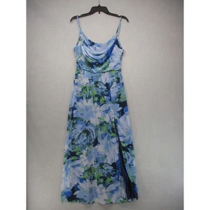 Lulus Blue Floral Trendy Elegant Feminine Maxi Dress Womens Size Large - Picture 1 of 11