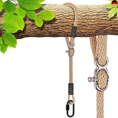 BESUCHE DEN SELEWARE-STORE Hängematte Befestigung Seil Baumschaukel - Verstellbares Seil Baumschaukel mit