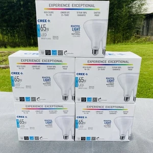 10 BULBS CREE 65W /8.5W LED FLOOD Daylight 5000K BR30 Dimmable EXCEPTIONAL BEST - Picture 1 of 9