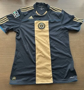 Philadelphia Union MLS Soccer Jersey Men 2009 Inaugural Season Large Adidas Home - Picture 1 of 5