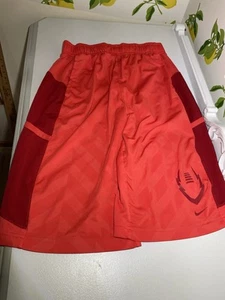 Nike Kid's Boy's Red Dri Fit Elastic Waist Athletic Football Shorts Size XL - Picture 1 of 4