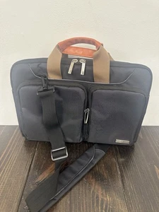 Lacdo 14 Pulgadas 360° Protector Laptop Bolso de Hombro Funda Negro *LEER* - Imagen 1 de 13