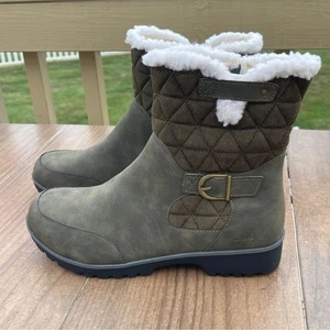 JBU Women's Gabriella Water Resistant Moto Boot Olive - Picture 1 of 10