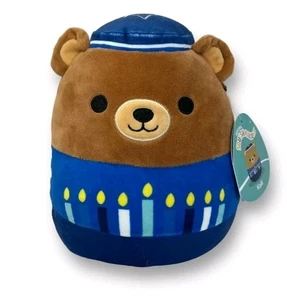Squishmallows 8 Zoll Kofi der Chanukka-Bär Plüschtier Kelly Spielzeug Neu mit Etikett - Bild 1 von 6