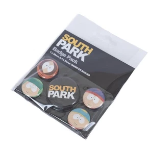 1X South Park Paquete de 5 Insignias Botón Conjunto Mercancía Oficial NUEVO UK - Imagen 1 de 2