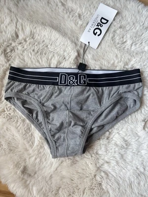 Roupa íntima masculina cinza algodão Dolce & Gabbana nova com etiquetas tamanho XS - Imagem 1 de 3
