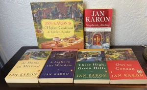 Jan Karon Mitford Series Books 1-4 Mitford Cookbook Christmas Shepherds Abiding - Picture 1 of 24