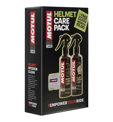 MOTUL Helmet Care Pack - Complete Helmet Cleaning Solution Kit - Free Cloth - Image 1 of 4